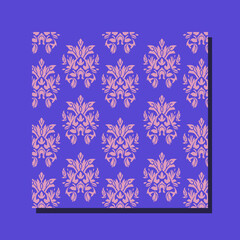 blue damascus wallpaper
