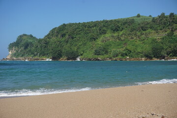 The beautiful Pangi beach in Blitar, East Java Indonesia