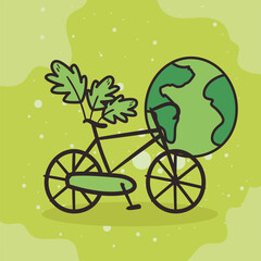 bike with world