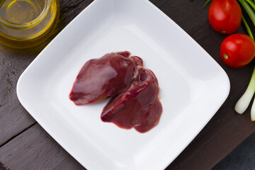 Raw chicken liver