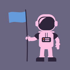 Vector symbol spaceman  person astronaut