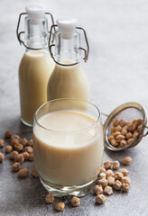 Chick peas milk with chick peas