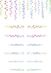 小さな葉の植物飾り枠
