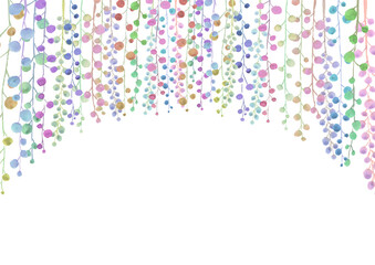 小さな葉の植物飾り枠