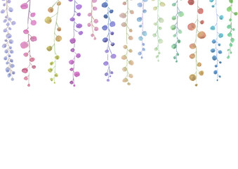 小さな葉の植物飾り枠