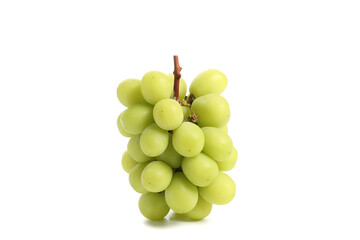 Green grape isolated in white background