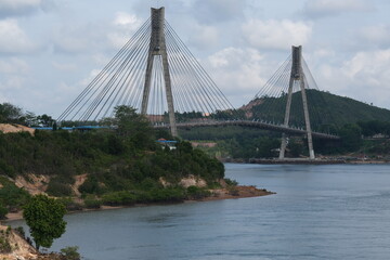 Fototapeta na wymiar Indonesia Batam - Barelang Bridge scenic view