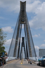 Fototapeta premium Indonesia Batam - Barelang Bridge street view vertical