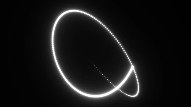 Dots Light Trail Zooming Around Frame Mask Random Zoomies