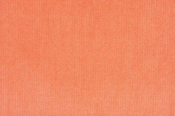Orange,tangerine,marmalade colors fabric sample texture backdrop.Warm shade fabric strip line pattern design,lush upholstery,textile for cozy decoration interior design.