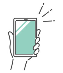 simple illustration of smart phone