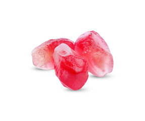 pomegranate fruit isolated on white background.