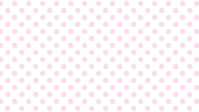 Moving Background of Pink Polka Dots