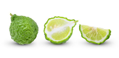 Bergamot isolated on white backgound