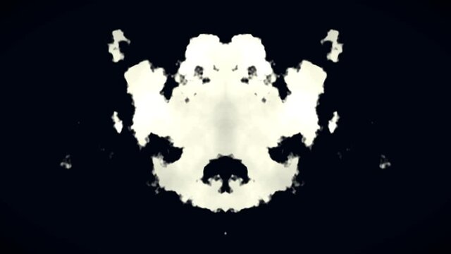 Abstract Rorschach Inkblot Animation Mask