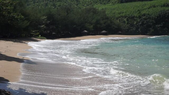 The beautiful Pangi beach in Blitar, East Java Indonesia
