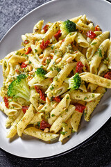 tasty Broccoli pesto pasta on a plate