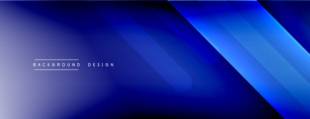 Fototapeta premium Dynamic lines abstract background. 3D shadow effects and fluid gradients. Modern overlapping forms