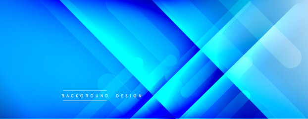 Obraz premium Dynamic lines abstract background. 3D shadow effects and fluid gradients. Modern overlapping forms