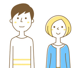 若いカップル　夫婦