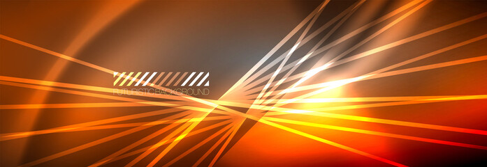 Neon dynamic beams vector abstract wallpaper background. Wallpaper background, design templates for business or technology presentations, internet posters or web brochure covers