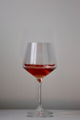 red wine in glass