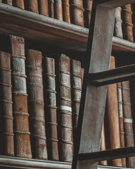 Aesthetic Old Books and Ladder