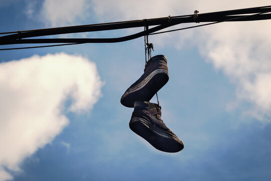 Assorted-color shoes, shoes, sneakers, power lines, bokeh HD wallpaper |  Wallpaper Flare