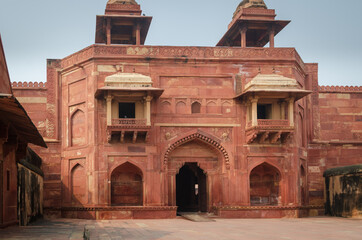 country gate of the taj mahal