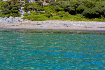  beautiful scene in summer in agean sea