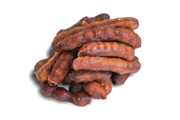 Tamarind isolated on white background. This has clipping path. 