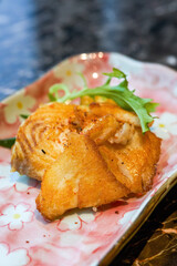 A delicious Japanese dish, pan-fried codfish