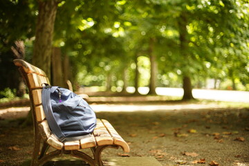 ベンチとバック