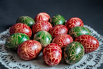 Easter eggs with Hungarian motives