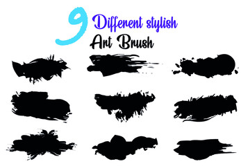 Different kind of art brushes