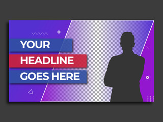 Live streaming workshop youtube thumbnail & video thumbnail template