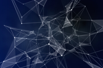 Futuristic technology network concept 3d rendering