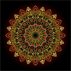 mandala art ornament for printing