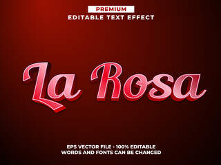 La Rosa, 3d Style Text Effect