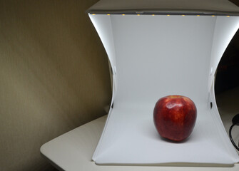 apple . light box photography