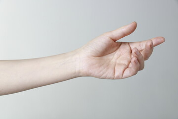 Cropped Hand Of Woman Gesturing 