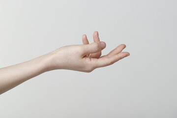 Cropped Hand Of Woman Gesturing 