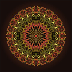 mandala art ornament for printing