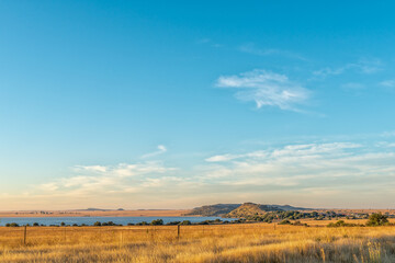 Early morning view of Tierpoort Dam near Bloemfontein