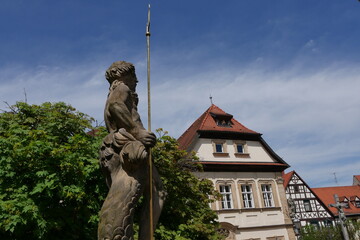 Brunenfigur Marktplatz Ebern © Falko Göthel