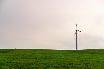 A Wind Turbine on a Wind Farm