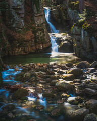 Obrazy na Plexi  Wodospad górski