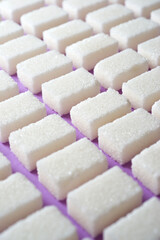 Sugar cubes view