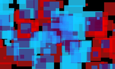 Abstract art of shapes and colors - vector