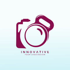 Media Photography vector logo design idea.